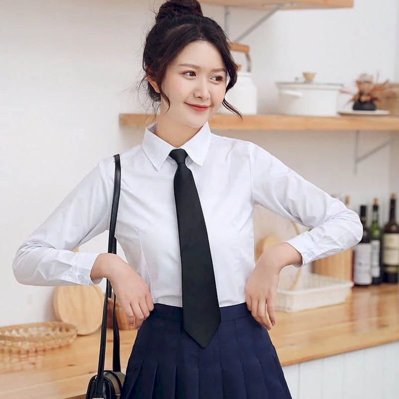 School Girl Uniform Two-piece College Style Pleated Skirt Suits Women's Suits Summer Loose Shirt Female Student Korean Uniform