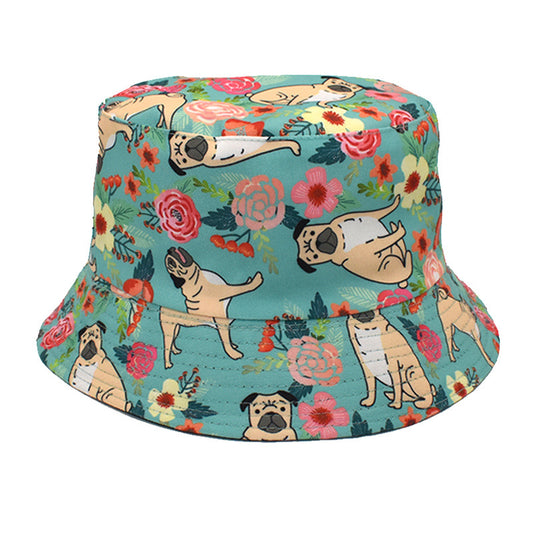 Men's And Women's Outdoor Leisure Printing Sun-shade Sun Protection Hat