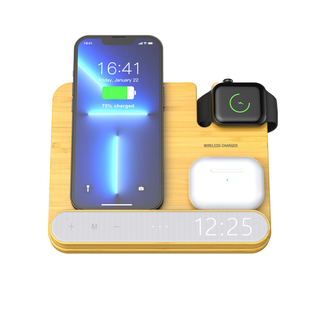 Smart Phone Headset Watch Three-in-one Wireless Charger