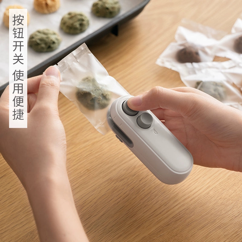 Lanjiaoluo Mini Sealing Machine Household Portable Snack Plastic Bag Sealer Food Preservation Hand Pressure Type Sealer