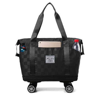 Large Capacity Travel Bags Dry Wet Separation Expansion Double Layer Luggage Totes Women - MediaEclat.store