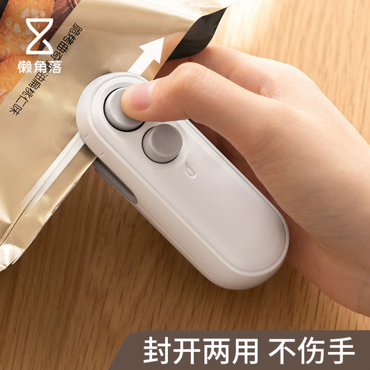 Lanjiaoluo Mini Sealing Machine Household Portable Snack Plastic Bag Sealer Food Preservation Hand Pressure Type Sealer