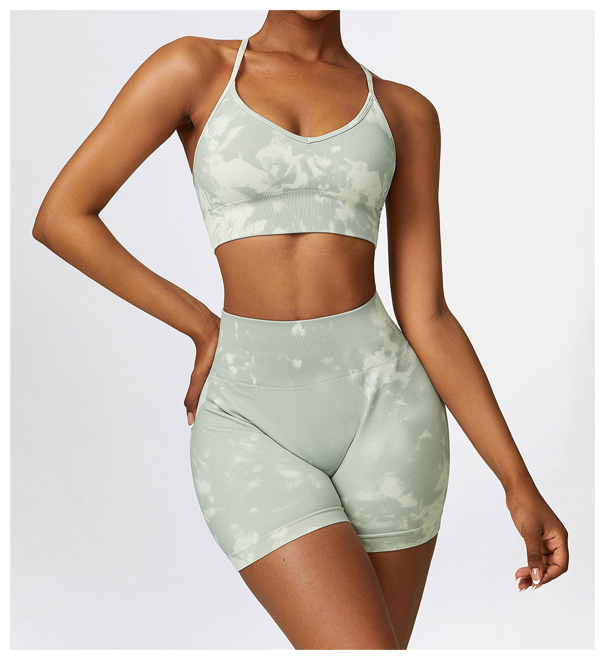 Camouflage Printing Seamless Yoga Suit Quick-drying High Waist Running Workout Clothes - MediaEclat.store
