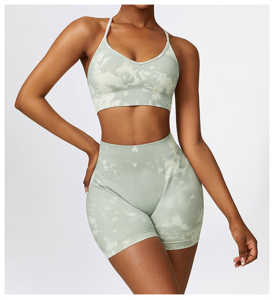 Camouflage Printing Seamless Yoga Suit Quick-drying High Waist Running Workout Clothes - MediaEclat.store