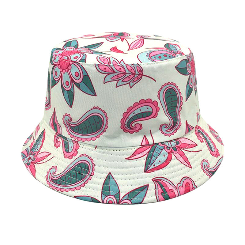 Men's And Women's Outdoor Double-sided Sunscreen Printed Fisherman Hat