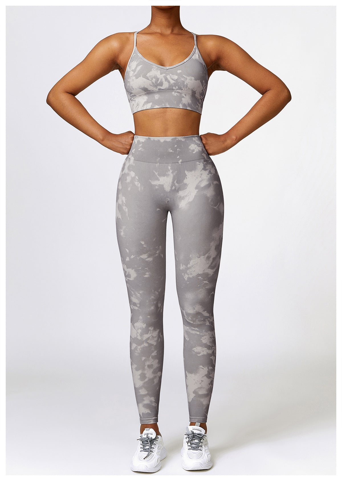 Camouflage Printing Seamless Yoga Suit Quick-drying High Waist Running Workout Clothes