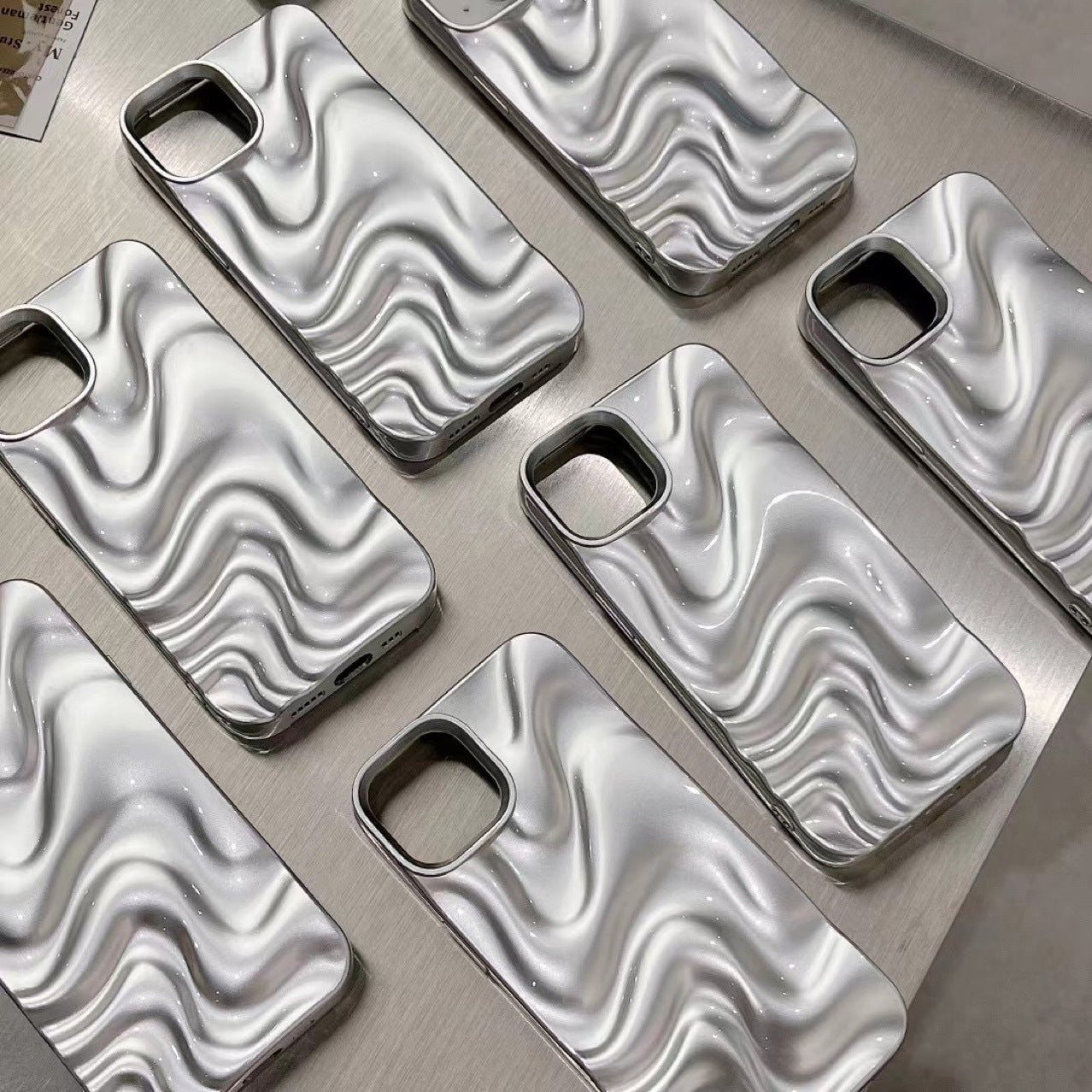 Three-dimensional Pleated Water Ripple Phone Case