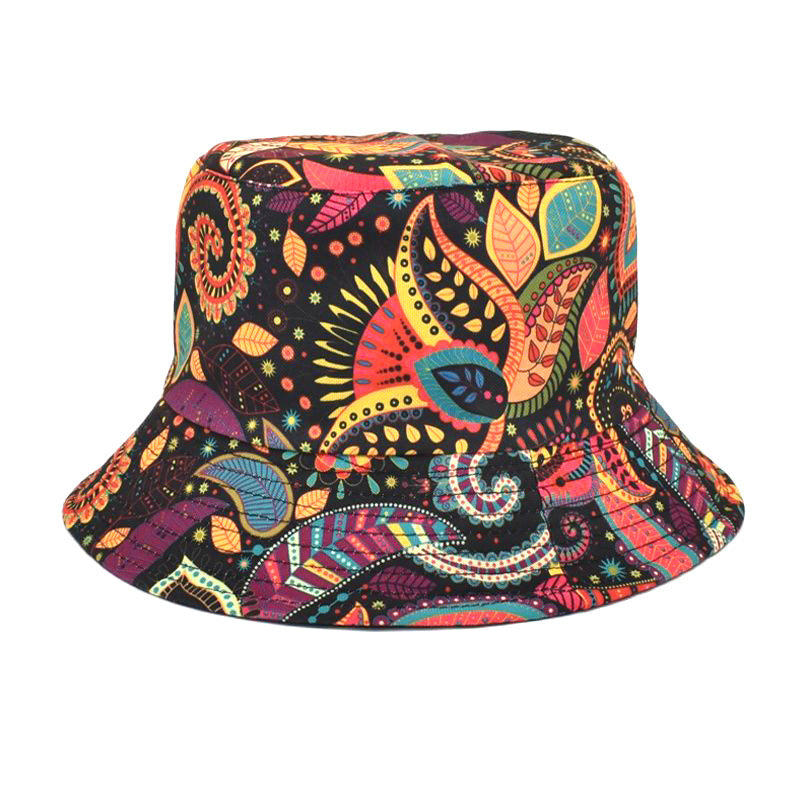 Men's And Women's Outdoor Leisure Printing Sun-shade Sun Protection Hat