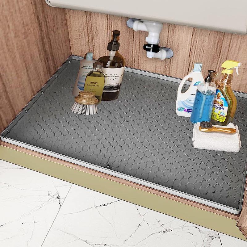 Under The Kitchen Sink Mat Dishwashing And Draining Diamond Pattern Road - MediaEclat.store