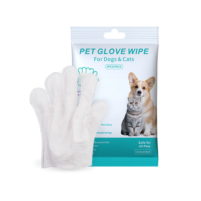 Pet Disposable Gloves Cat Dog Cleaning Dry Cleaning Gloves Pet Products