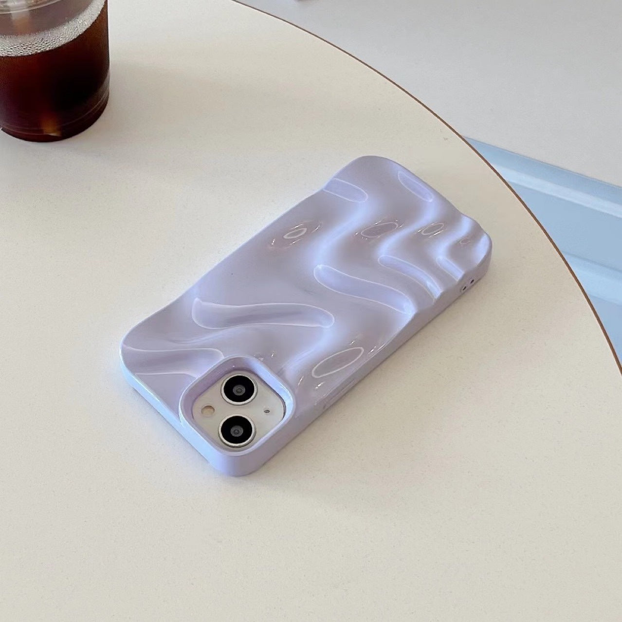 Three-dimensional Pleated Water Ripple Phone Case