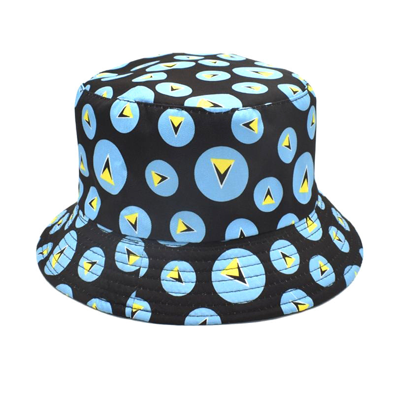 Men's And Women's Outdoor Double-sided Sunscreen Printed Fisherman Hat