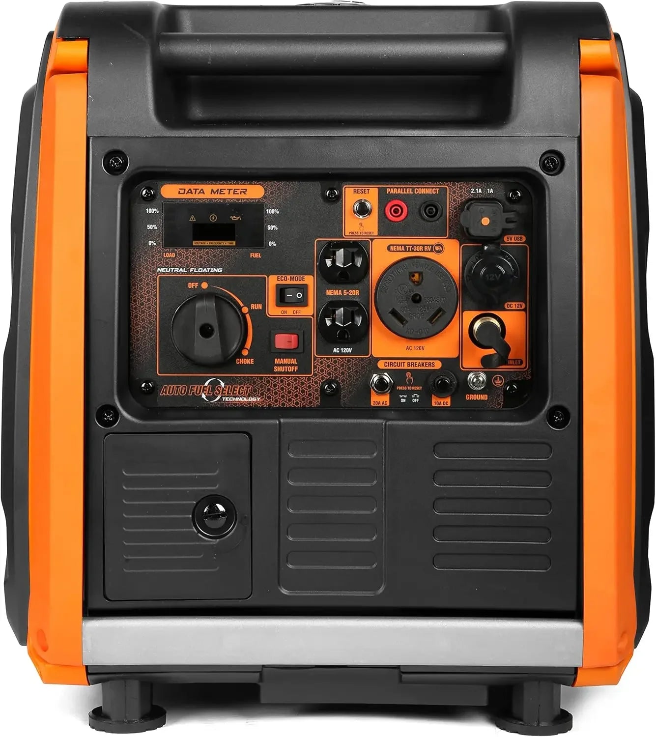 DF450i Super Quiet 4500-Watt Dual RV-Ready Portable Inverter Generator with Fuel Shut-Off Meets EPA III and CARB Standards