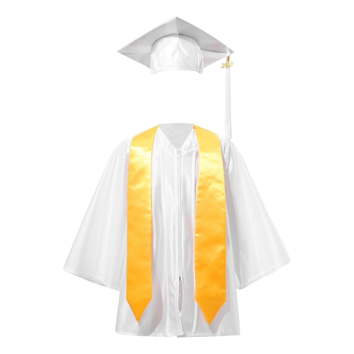 Kids Girls Boys School Uniform Ceremony Graduation Ceremony Gown with Badge Outfit Children Set Preschool Kindergarten Costumes