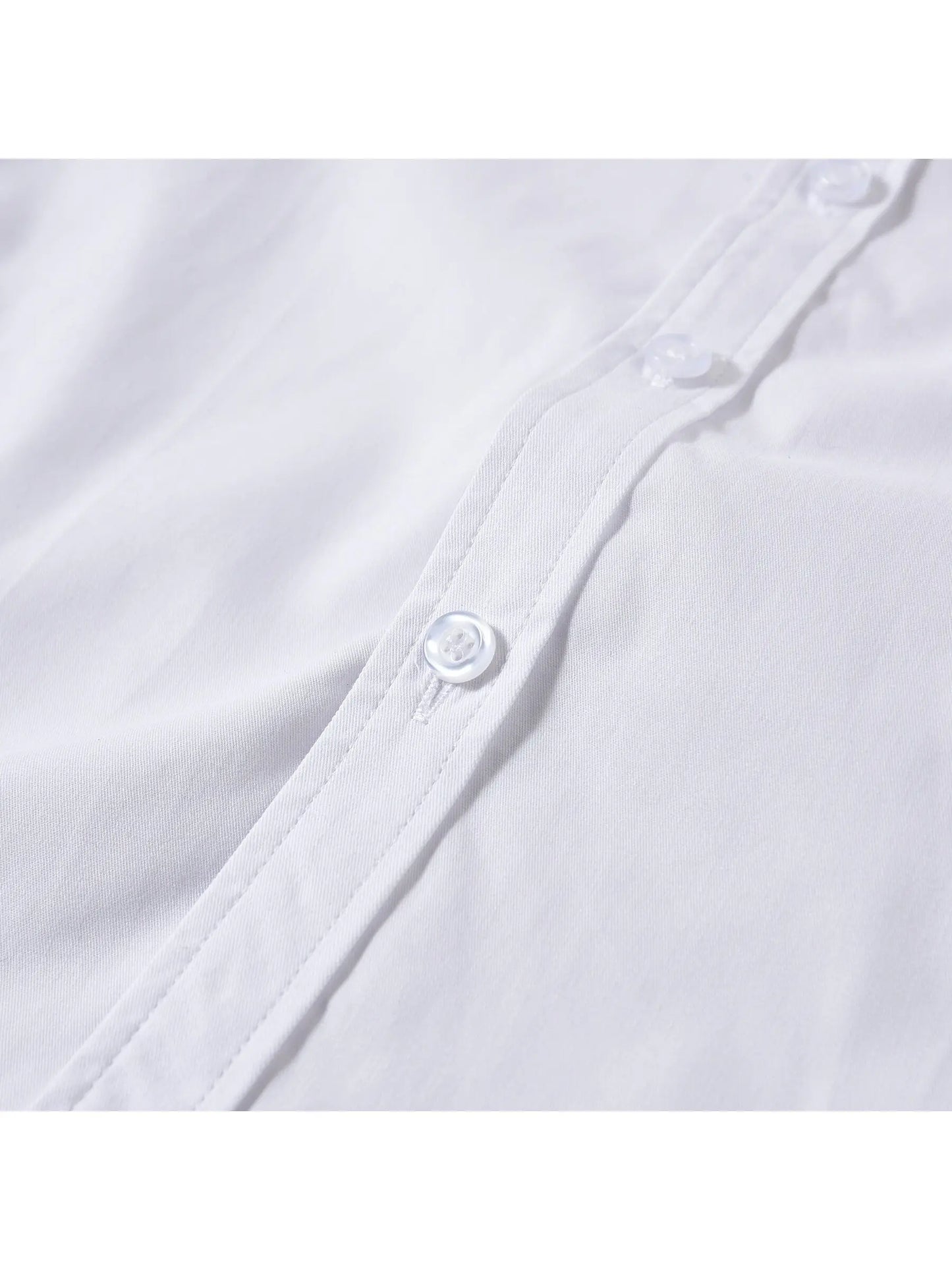 Children Long Sleeve White Shirts School Uniforms