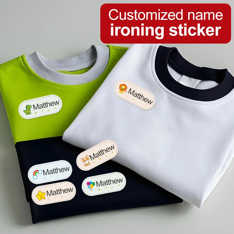 Customizable Waterproof Iron-on Clothing Labels-Professional Grade Fabric Stickers for School Uniforms,Sportswear Garments