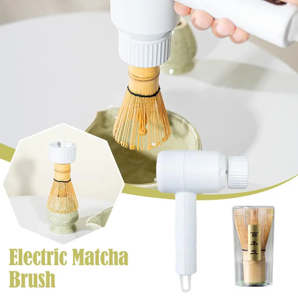 Matcha Electric Whisk Set - Rechargeable Handheld Mixer with Whisk and Holder Electric Handheld Mixer for Matcha Tea Lovers