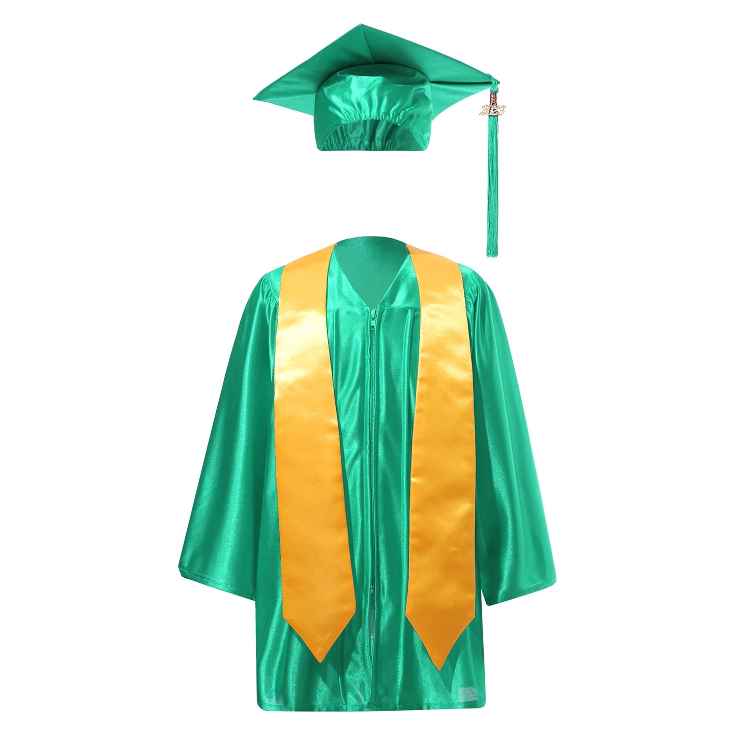 Kids Girls Boys School Uniform Ceremony Graduation Ceremony Gown with Badge Outfit Children Set Preschool Kindergarten Costumes
