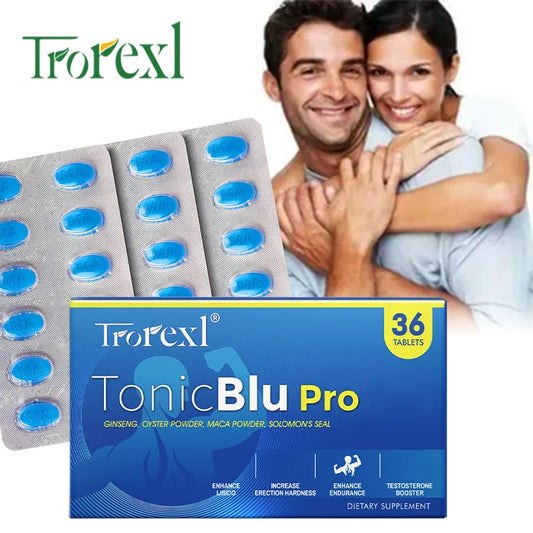 Natural Oyster & Ginseng Blue Pills Male Enhancing Supplement Support Energy & Stamina 36-360 Tablets - MediaEclat.store