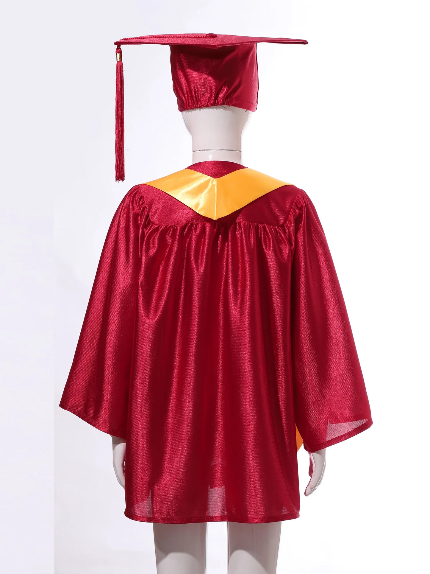 Kids Girls Boys School Uniform Ceremony Graduation Ceremony Gown with Badge Outfit Children Set Preschool Kindergarten Costumes