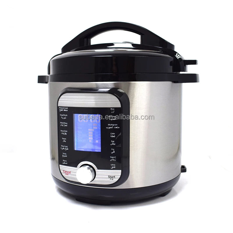 Electric Pressure Cooker Rice Soup Bone Porridge Meat Stew Multigrain Bean Chili Cake Egg Slow Cook Fry Stew Yogurt Knob Control