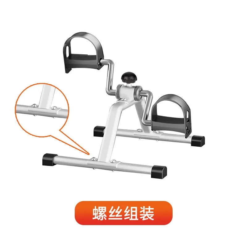 Mini Foldable Foot Pedal Exerciser with Adjustable Resistance Arm Leg Exercise Bike Stationary Exercise Bike for Home Exercise