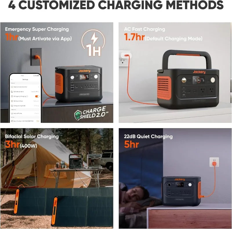 Jackery Explorer 1000 v2 Portable Power Station Solar Generator for Outdoor Camping Off-grid Living RV Emergency