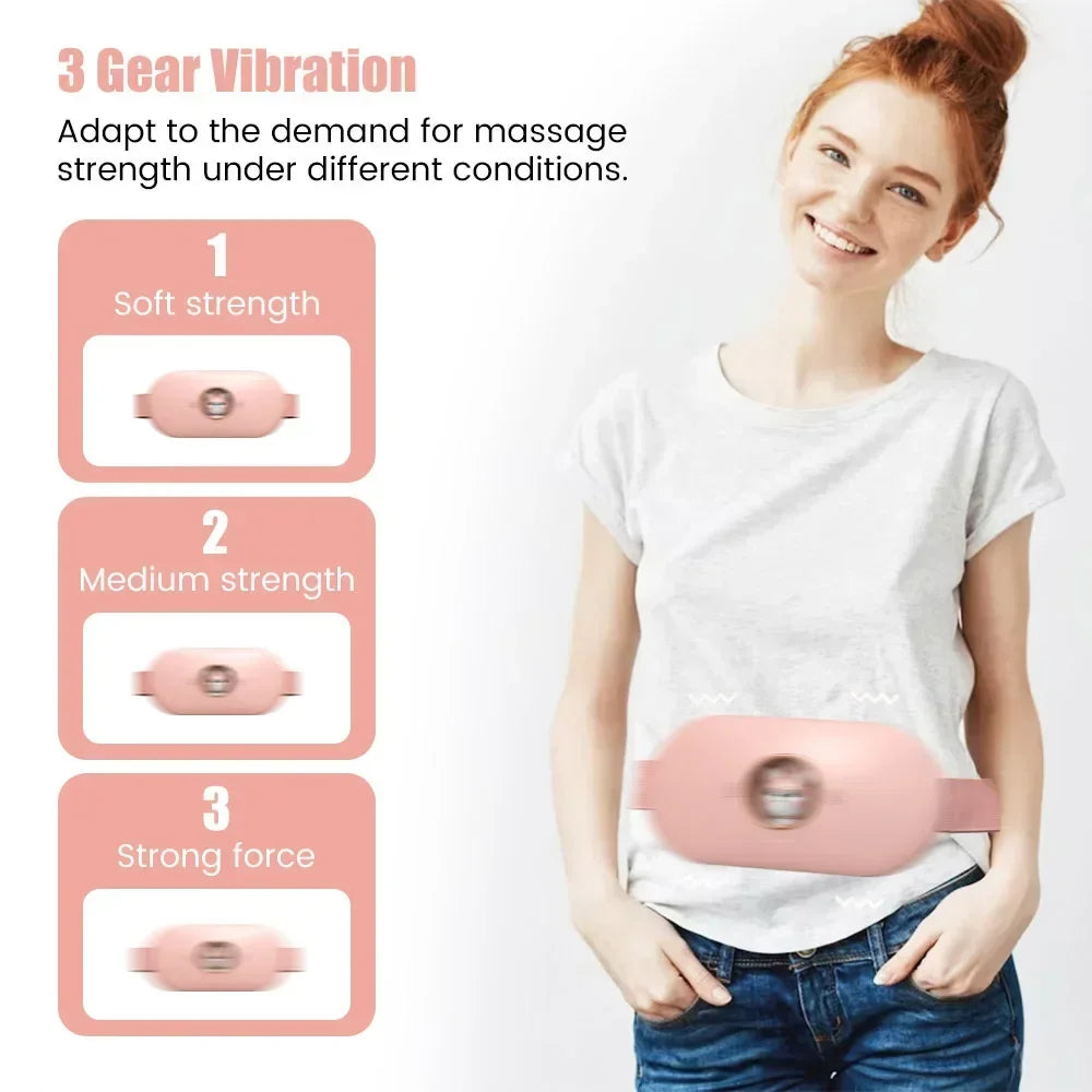 Menstrual Heating Self Massage Heat Period Pain Relief Portable Heating Pad Warming Belt Thermal Massager Stomach Heating Belt