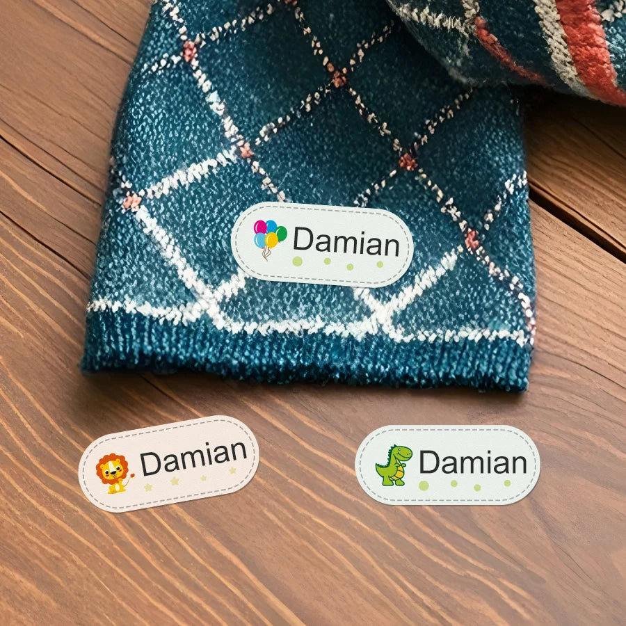 Customizable Waterproof Iron-on Clothing Labels-Professional Grade Fabric Stickers for School Uniforms,Sportswear Garments