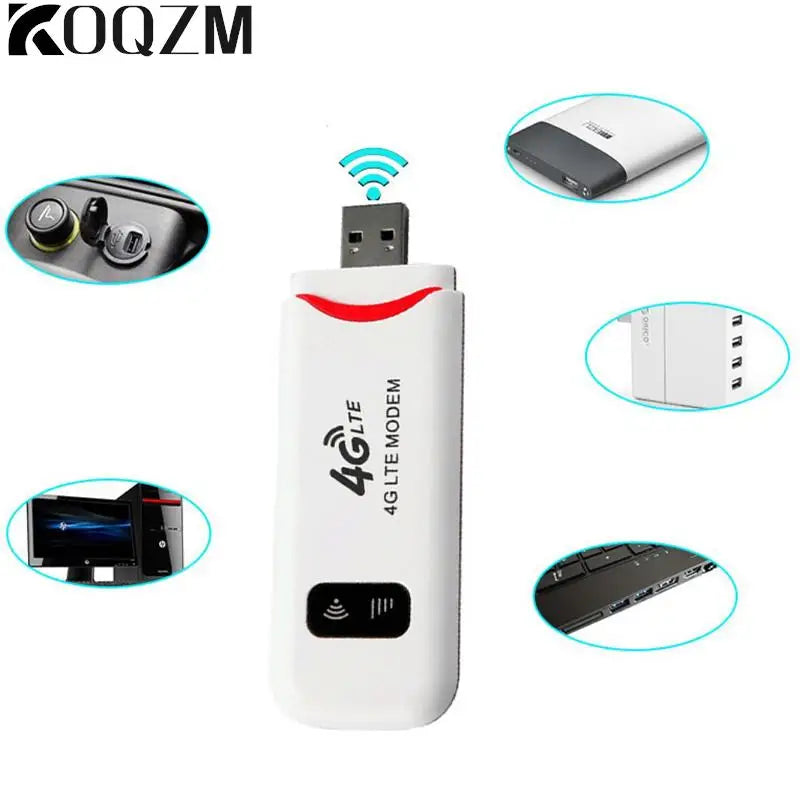 4G LTE Wireless Router USB Modem Mobile Broadband Sim Card Wireless WiFi Adapter 4G Router Home Office Router Transmitter