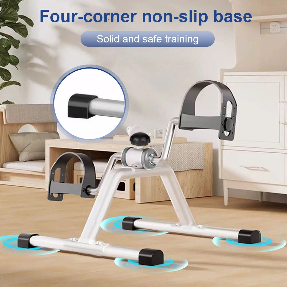 Pedal Exerciser Exercise Bike Under Desk Bike Pedal Exerciser for Elderly Leg Rehabilitation Home Gym Exercise Fitness Equipment