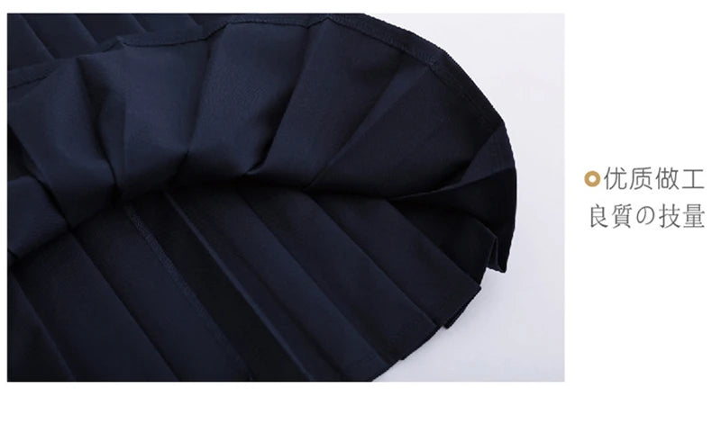 Basic style Japanese School Uniform College High School Girls Student Uniforms Sailor Suit White Tops Pleated Skirt Plus XXXXXL