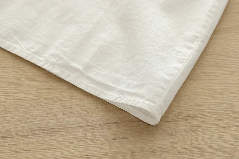 2025 Japanese school uniform kawaii peter pan collar white shirts and blouses 100% cotton long sleeve tops base shirts