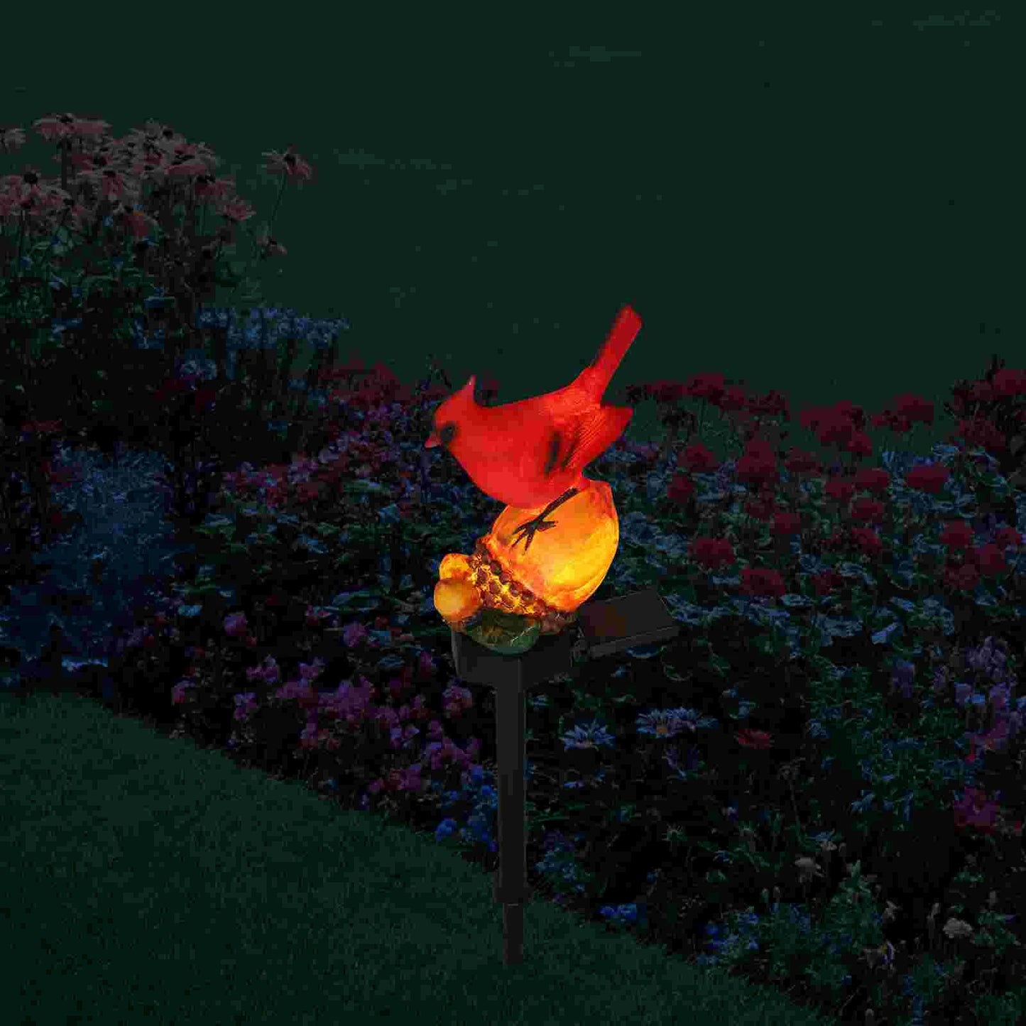 Plug in The Light Bird's Land Decorative Solar Outdoor Lights Christmas Garden Metal Powered