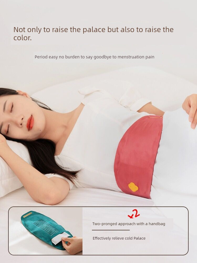 Magoli Aunt Handy Gadget Stomach Heating Belt Girls Menstrual Period Stomach Pain Warming Stomach Pain Waist Massage Gift