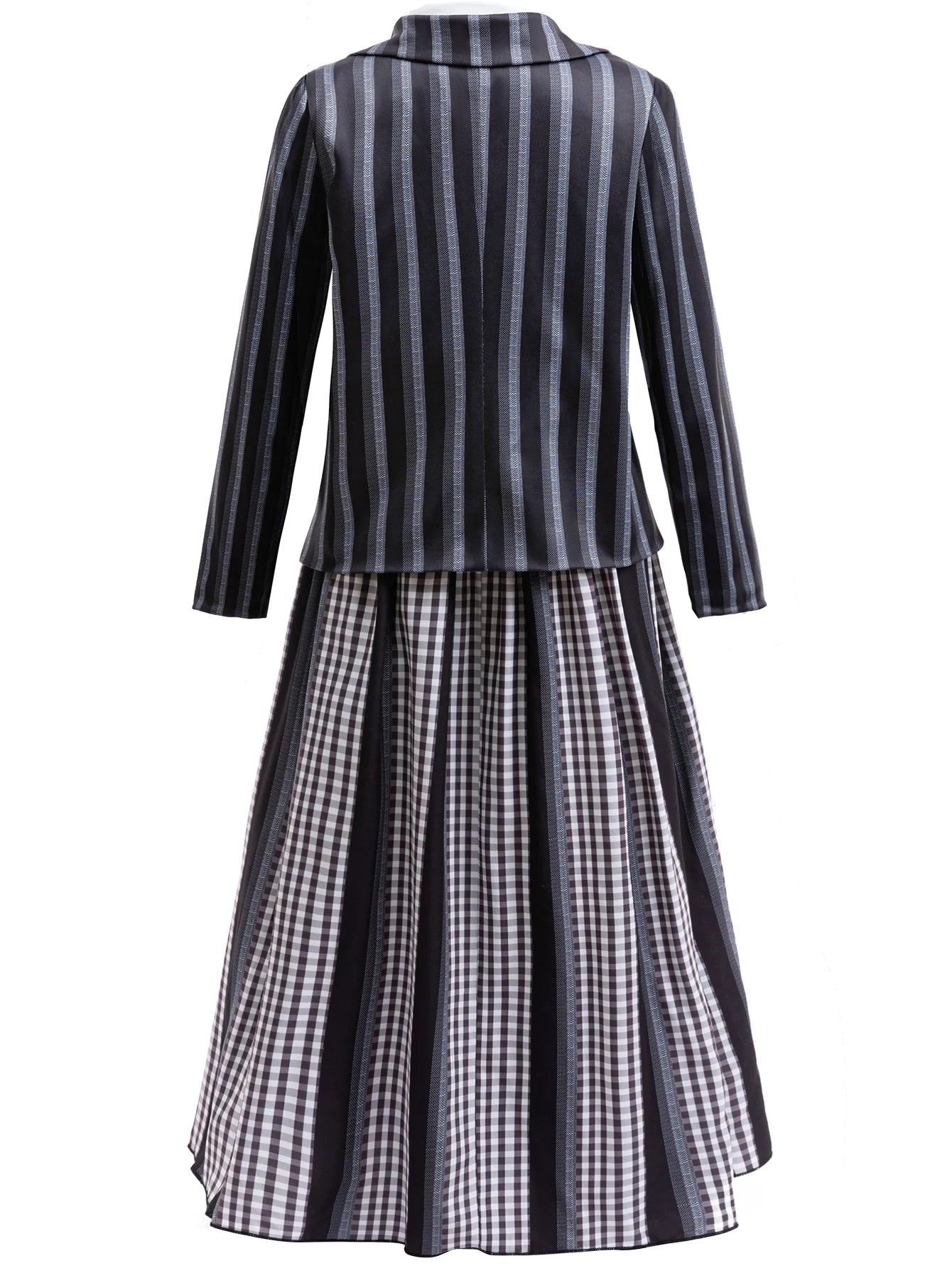 Wednesday 2 Same Style School Uniform Sets For Children Autumn Formal Skirt Suit Girl Clothes Outfits Halloween Cosplay Costume