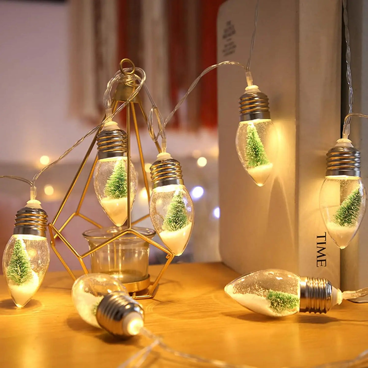 Christmas Tree Solar String Light 5m 20 Bulbs Outdoor Waterproof Fairy Lights for Porch Balcony Garden Decor Solar Fence Light
