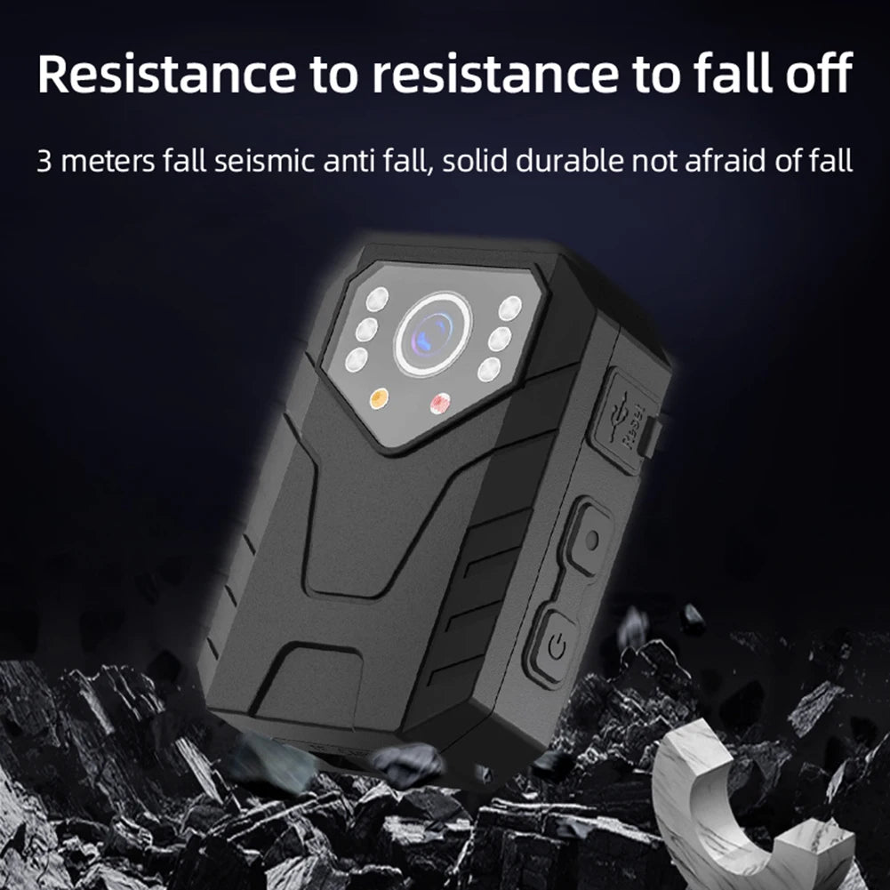 4K Mini Body Camera Full HD 1080P 2 Inch IPS Touch Screen Night Vision Video Recorder Security Guard Police Body Mini Cam