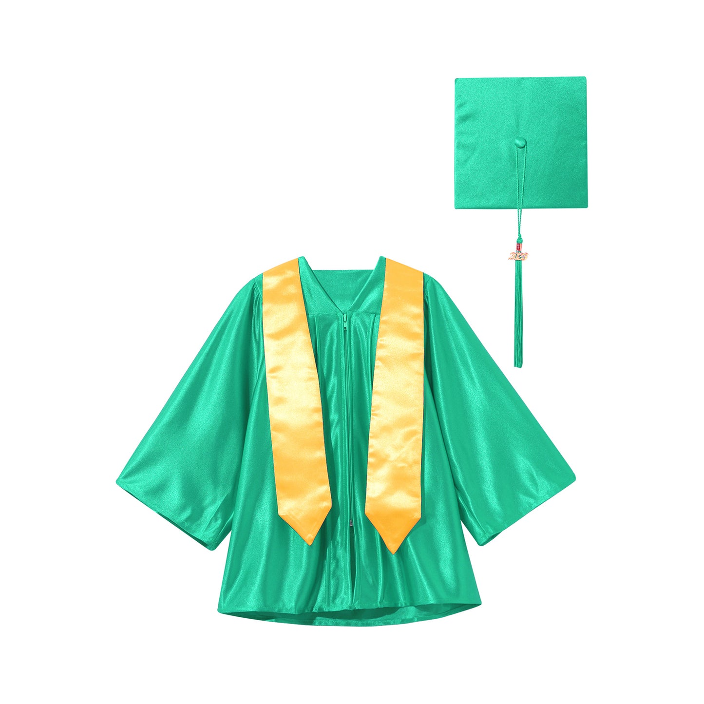 Kids Girls Boys School Uniform Ceremony Graduation Ceremony Gown with Badge Outfit Children Set Preschool Kindergarten Costumes