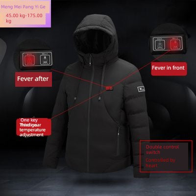 Winter Intelligent Heating down Cotton Coat Jacket