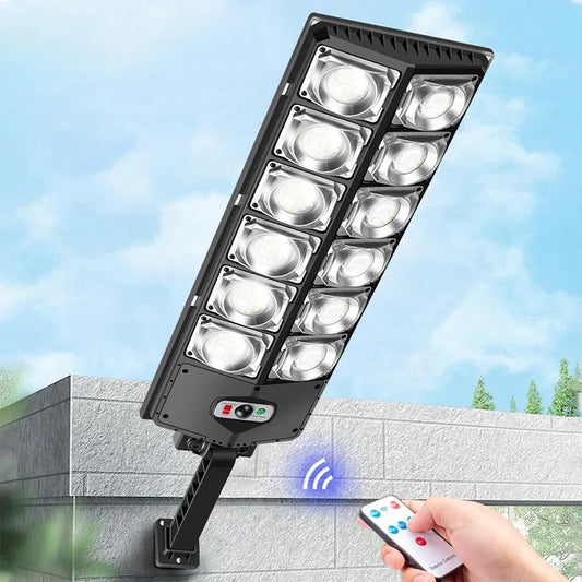 600000 Lumens Solar Led Light Outdoor Lighting 990 LED Garden Lights Big Solar Panel Lamps Waterproof Motion Sensor Street Light