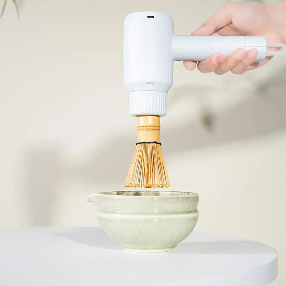 Matcha Electric Whisk Set - Rechargeable Handheld Mixer with Whisk and Holder Electric Handheld Mixer for Matcha Tea Lovers
