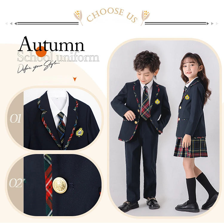 Japanese School Uniforms for Men and Women, Anime Dress, Clothes Set for Kids, Girls, Boys, British, Japan, Outfits
