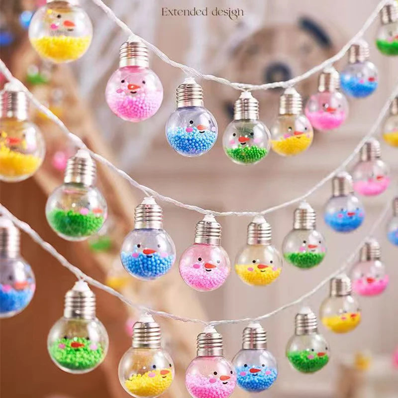Christmas Tree Solar String Light 5m 20 Bulbs Outdoor Waterproof Fairy Lights for Porch Balcony Garden Decor Solar Fence Light
