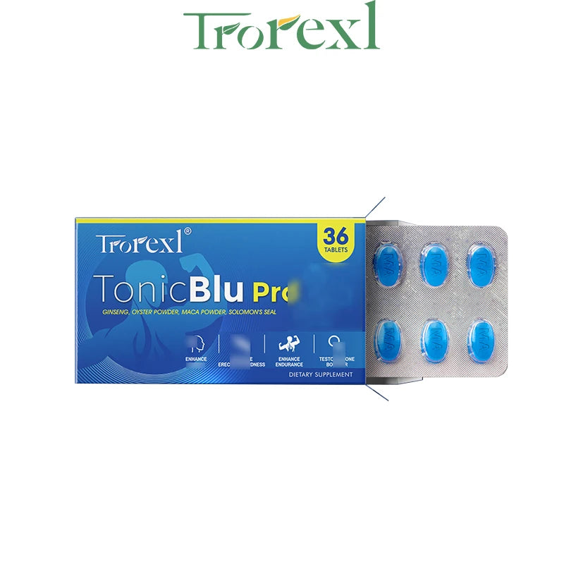 Natural Oyster & Ginseng Blue Pills Male Enhancing Supplement Support Energy & Stamina 36-360 Tablets - MediaEclat.store