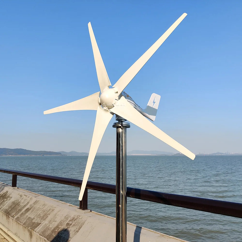 3000W Wind Turbine 12V 24V 48V Free Energy Wind Turbine With Free MPPT Controller Battery 220V For Household Use