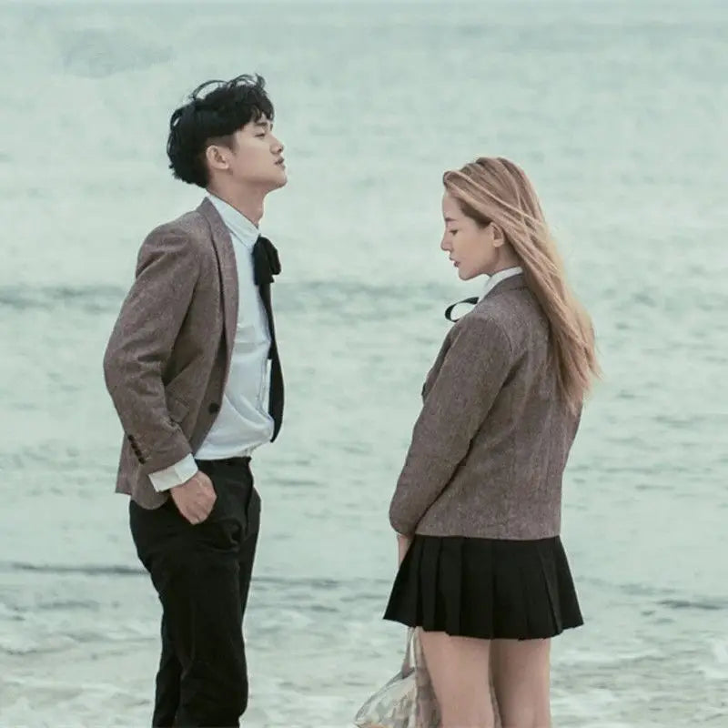 High school uniform set British Academy autumn smale jacket men women Korean school JK Uniform
