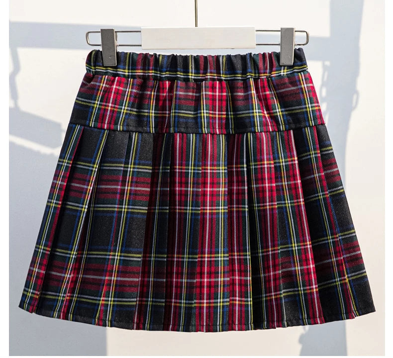 School Uniform for Teens School Uniform for Girls Children Costume Kids Suit Preppy Sweater Skirt Clothes for Girls 12 13 14