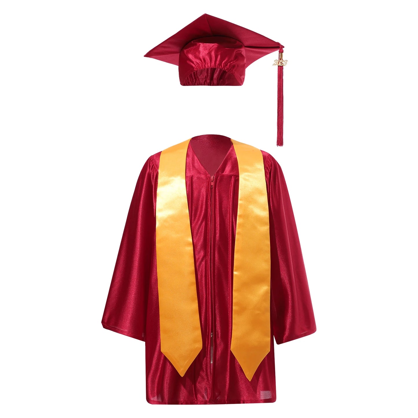 Kids Girls Boys School Uniform Ceremony Graduation Ceremony Gown with Badge Outfit Children Set Preschool Kindergarten Costumes
