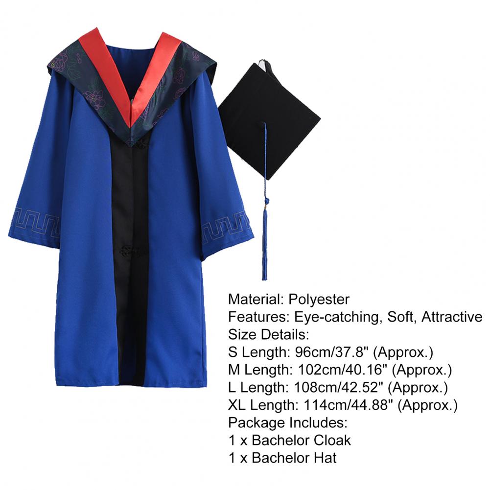 Graduation Uniform Bachelor Cloaks Hat Graduation Ceremony Outfits Degree Master Uniform Graduation Photography Graduation Robes
